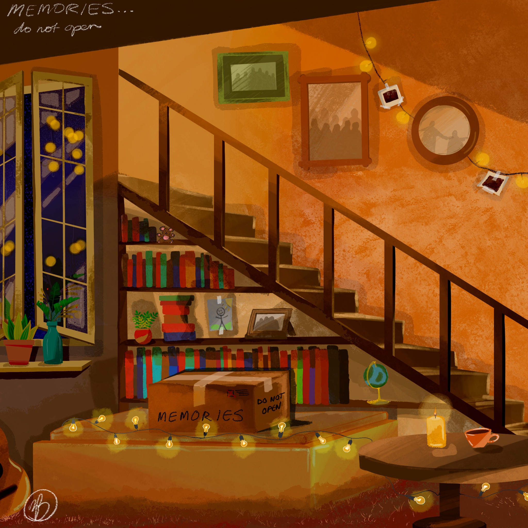 Digital Album Cover Drawing