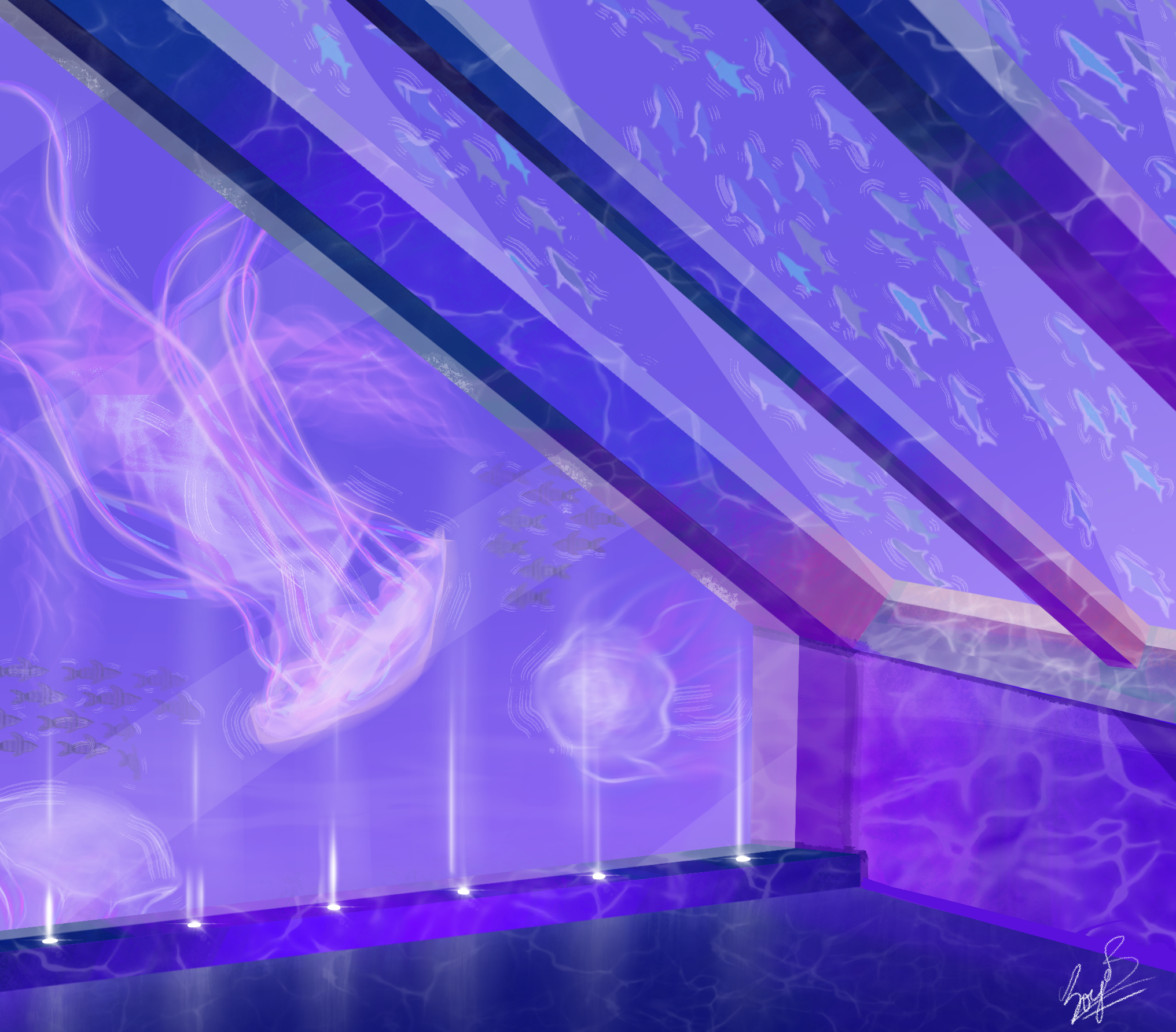 Digital Aquarium Drawing