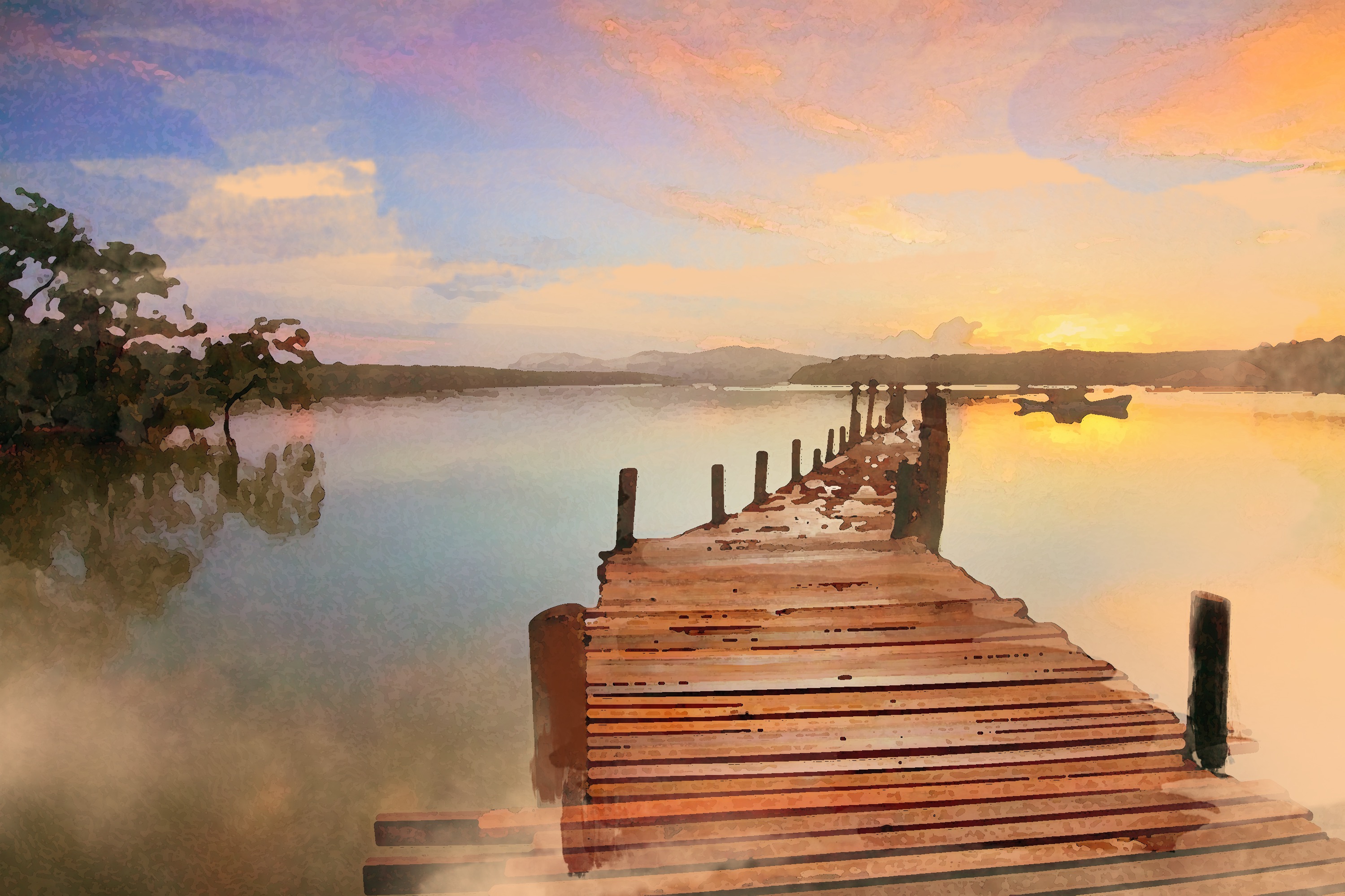Digital Lake Painting