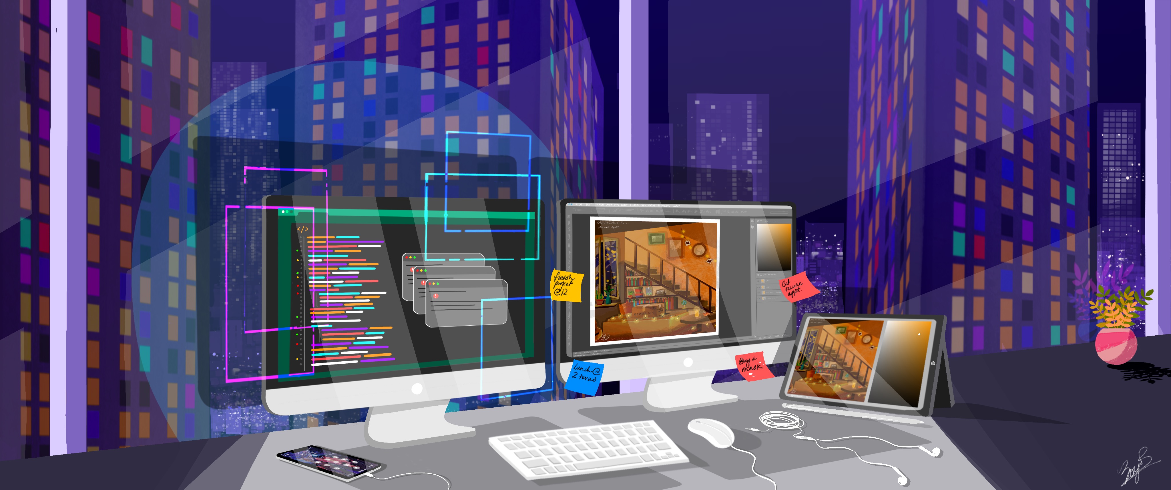 Digital City Drawing