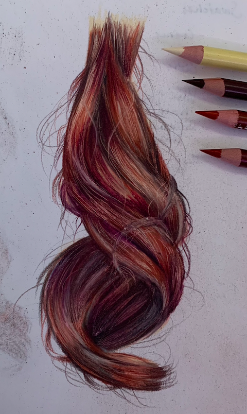Small Red Hair Study