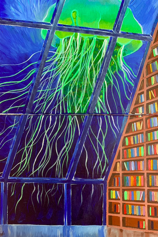 Jellyfish Perspective Painting